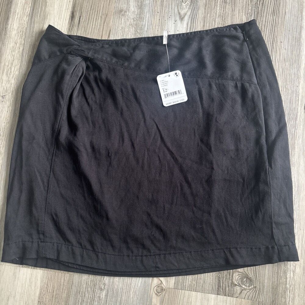 NWT Free People Night Dreamer Twist Mini Skirt Boho Goth Whimsigoth Size 12